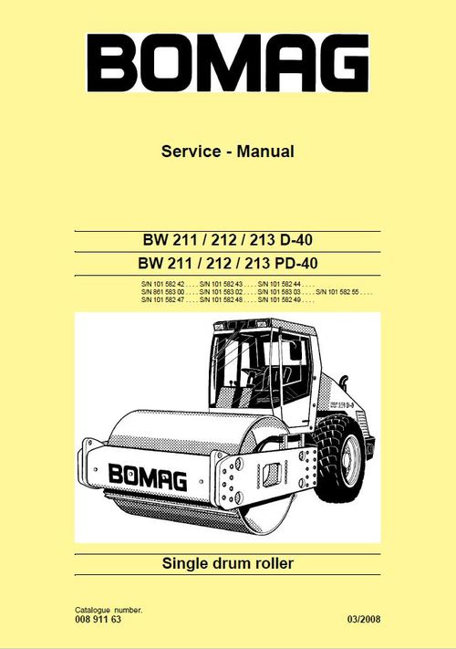 Product picture BOMAG BW211-212-213D-40-Service-Manual