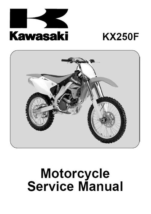 Product picture KX250F-2006 service manual