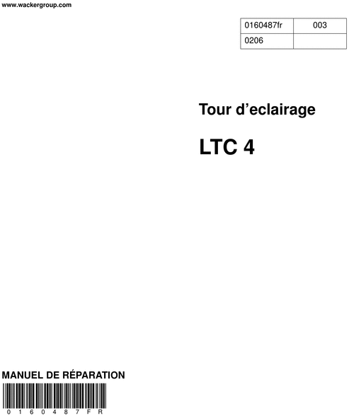 Product picture WACKER NEUSON LTC4 MANUEL ATELIER