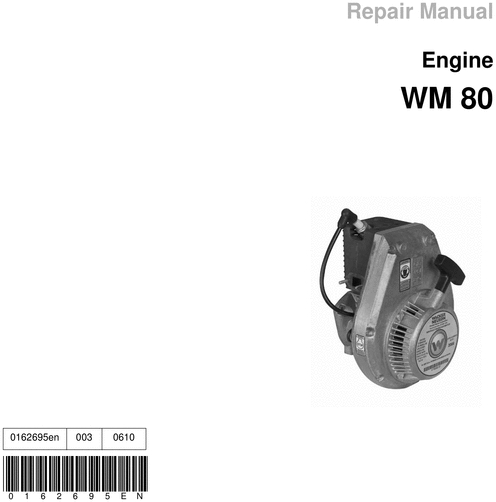 Product picture wacker neusson engine WM80 Repair Manual